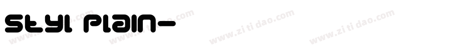 Styl Plain字体转换